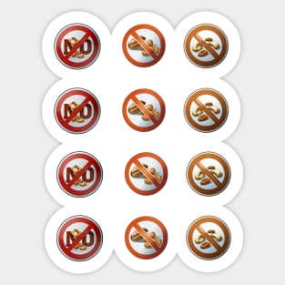 No Nuts 1 (Nut Allergy)Sticker Pack Sticker